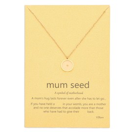 VZBarn Miscarriage Gifts for Mothers Dainty Circle Pendant Necklace Gold