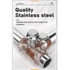 cSeao M6-1.0 x 16mm Flanged Hex Head Bolts Flange Hexagon