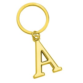 Freedale Gold Letter A-Z Keychain for Women Men Purse Handbags Metal Alphabet Initial Letter Key Ring Novelty-keychain (A)
