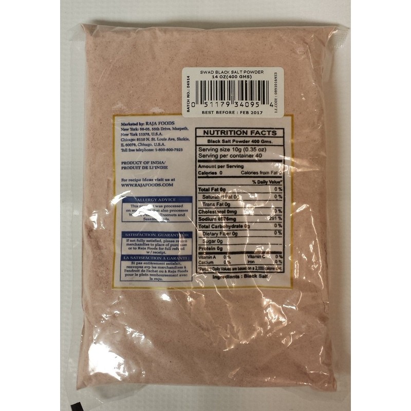 Swad Black Salt Powder 14 Oz (400 Grams)