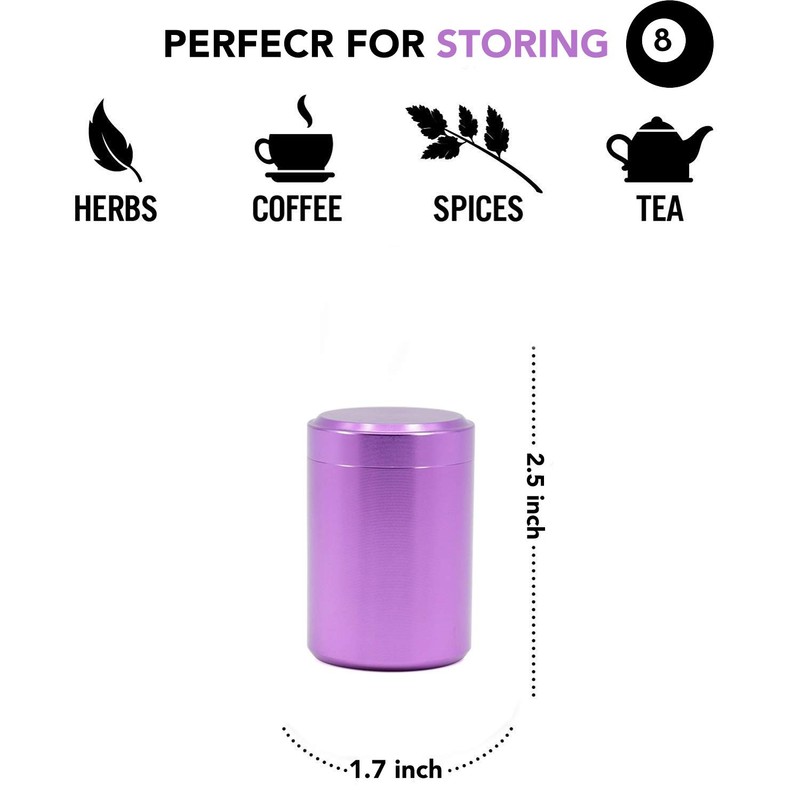 iSnuff Airtight Stash Jar - Smell Proof Durable Multi-Use Portable