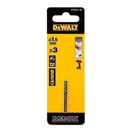 DEWALT DT20511-QZ - 3 Brocas Black & Gold 1.5 mm