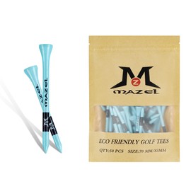 MAZEL Golf Tees Wood Tees Long Tees 70mm/83mm (Pack of 50)