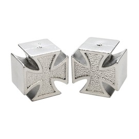 ETC German Cross Valve Caps Black