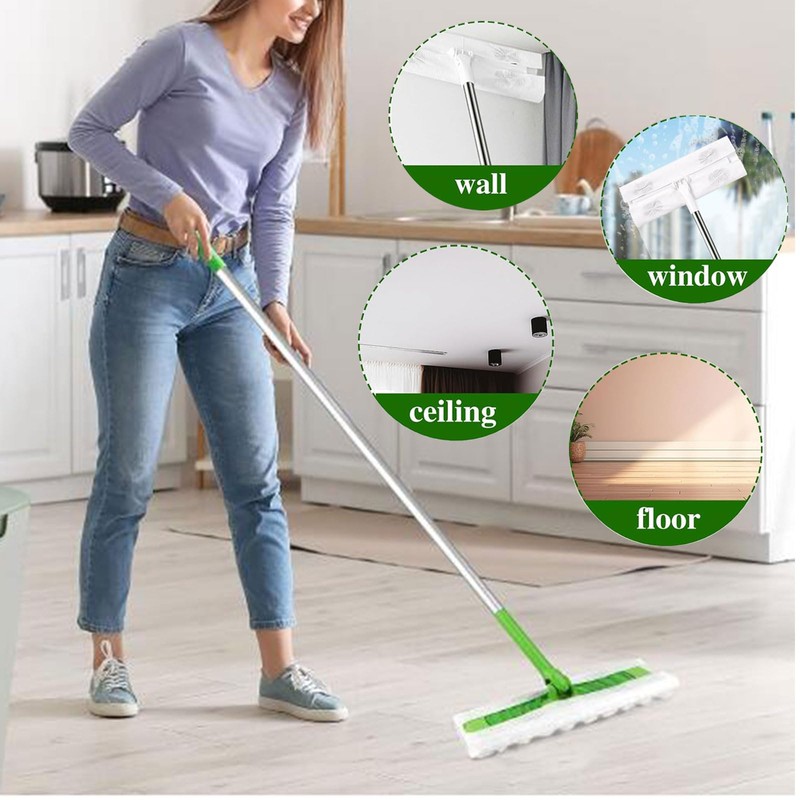 MBBUROYY Disposable Mop Cloth Dry Sweeping Pad for Floor Mopping