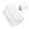 Hohopeti 2pcs Wall Mounted Disposable Gloves Dispenser with Cover Transparent
