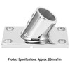 Boat Handrail Base Fitting Stainless Steel 60 Degree Rectangular Boat