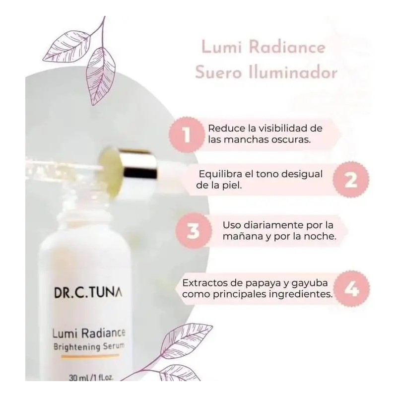 Suero Facial Iluminador Lumi Radiance Farmasi Dr. C. Tuna