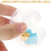 DOITOOL 50 Pcs Transparent Shell Candy Catcher Machine Clear Fillable