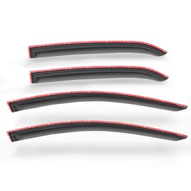 Gldifa Side Window Visors Compatible with Toyota Corolla 2014-2018 Sun/Rain Guards Wind Deflector Smoke 4pcs