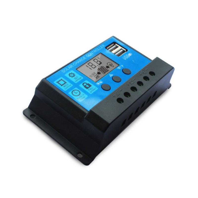 60A Solar Charge Controller 12V/24V Automatic Identification LED Display PWM