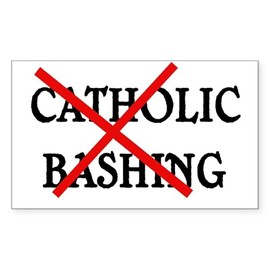 CafePress Catholic Bashing Rectangle Bumper Sticker (10-Pack), Car Decal