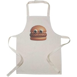 Azeeda 'Funny Burger Face' Kid’s Cooking Apron (AP00085166)