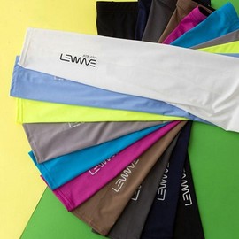 UV Protection ATB Cooling Fabric Leg Sleeves for Summer Sports Women's Neck Gaiter/White