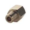 Dewhel Brass 1/8 NPT Female to 1/8 BSPT Male Gauge