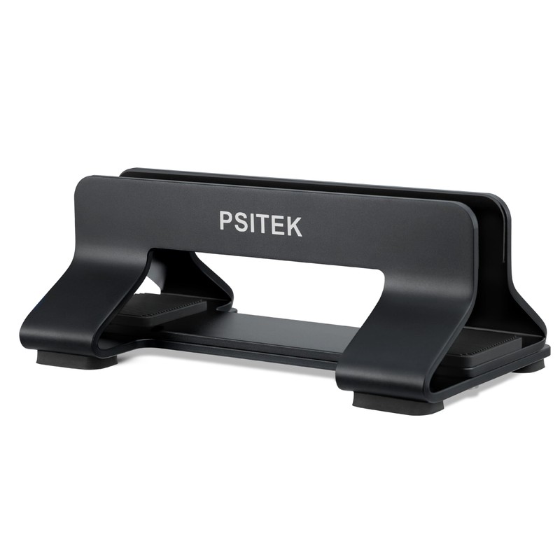 Psitek Aluminium Vertical Laptop Stand Holder Dock, Upright Memory, Adjustable