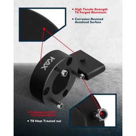 KAX 3" Front and 1" Rear Leveling Lift Kits Fit for 2007-2019 Silverado 1500,2007-2019 Sierra 1500, Suspensions Struts Spacer Raise 3 Inch Front + 1 Inch Rear