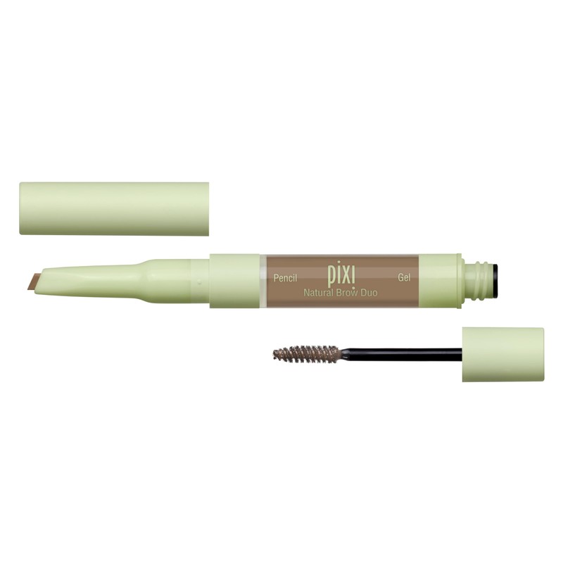 Pixi Natural Brow Duo in Natural Brown, Dual-Ended Waterproof Brow