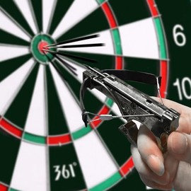 TIETHEKNOT Dart Launcher Set: Experience Thrilling Dart Competitions in The Great Outdoors Outdoor Adventure (Dark Dart Launcher)