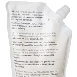 lavera Refill Bag Basis Sensitive Gentle Care Hand Wash • Organic Aloe Vera & Organic Chamomile • Mild Cleansing • Vegan • Skin Neutral pH • 500