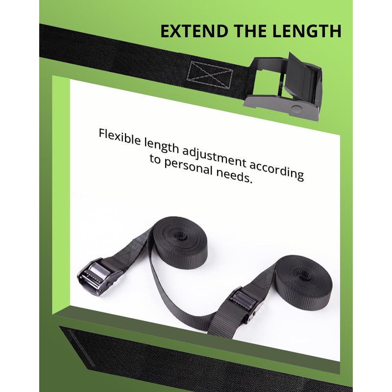 STAYGROW Lashing Straps with Buckles, 0.75'' x 48'' Tie Down