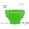 Collapsible Silicone Microwave Hot Air Popcorn Popper Bowl With Lid