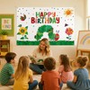 Caterpillar Birthday Decoration Backdrop, Cartoon Caterpillar Party Banner