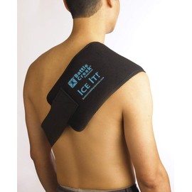 Cold & Hot Therapy System Ice Pack Wrap for Shoulder, Back, Leg and Abdomen - Ice It!® MaxCOMFORT™ (Large Design; 6” x 18”) - from Battle Creek Equipment, Hot & Cold Therapy Items Since 1931!