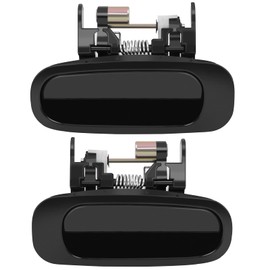LUJUNTEC - Tiradores de puerta exteriores para el lado del conductor y el pasajero de repuesto para Toyota Corolla 1998-2002, color negro (2 unidades)