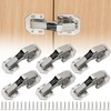6PCS Soft Close Cabinet Hinge, No Pre-Drilled Cabinet Hinges, Surface