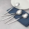 Xowine 12-Piece Stainless Steel Round Spoon, Soup Spoon