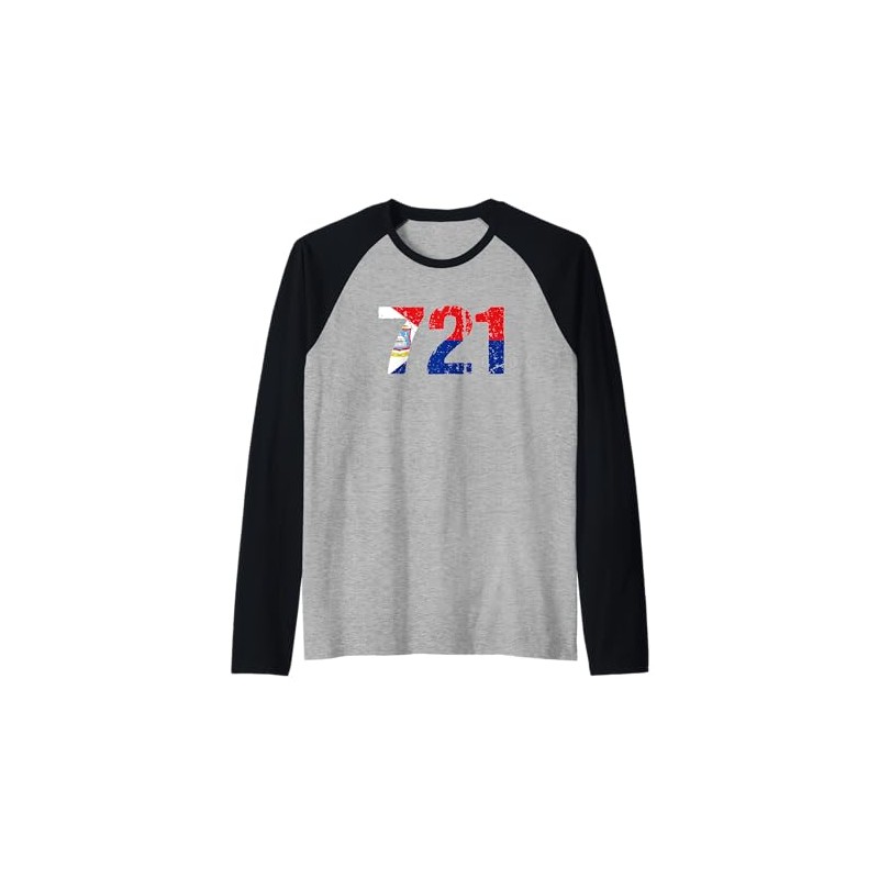 721 Sint Maarten Raglan Baseball Tee