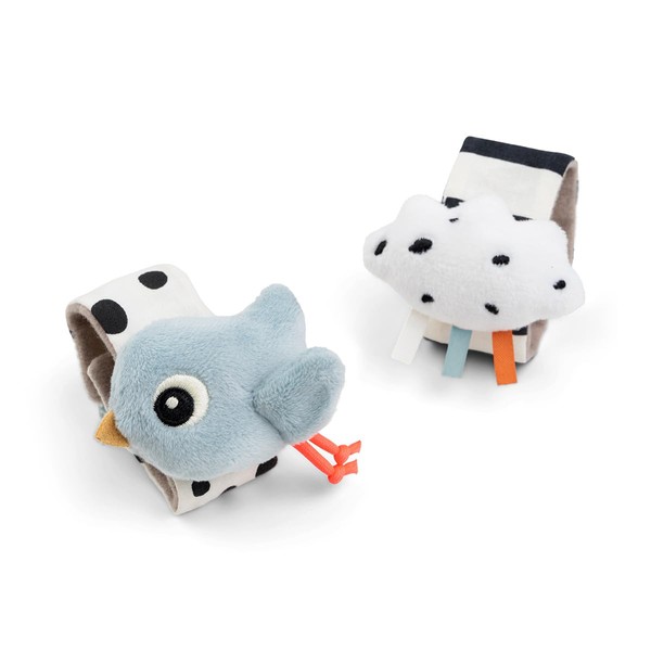 Done by Deer Happy Clouds Rattle Bracelet Pack of 2