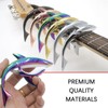 Soundspire Shark Shape Guitar Capo, Multi-Color Zinc Alloy Clamp for