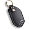 Hontumax Premium Leather 5-Button Key Fob Cover Case for KIA