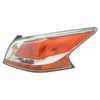 TRQ Passenger Side Tail Light Assembly Compatible with 2014-2015 Nissan