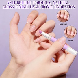 Lápiz De Cuidado De Uñas, Lápiz De Aceite Para Cutículas 3 En 1 Lápizes Para Eliminar Cutículas, Hidratar Y Fortalecer