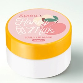 APIEU Honey & Milk Daily Lip Mask Peach, 6g, 1 piece / 어퓨 허니 앤 밀크 데일리 립 마스크 피치, 6g, 1개