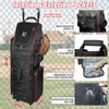 71L Rolling Baseball Bag with Wheels for 7 Bats,Softball Bag