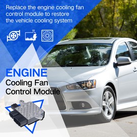 AdvanEX Cooling Fan Control Unit Module Compatible with Mitsubishi Lancer 2.0L 2.4L 2002-2007; Outlander 2.4L 3.0L 2003-2007; Mazda 6 3.0L 2003-2007; MPV 2002-2005 Replace OE 1355A124 1C232-19700
