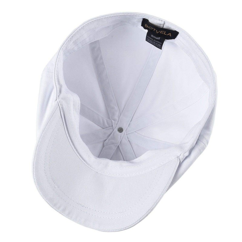 BOTVELA Men's 8 Piece Newsboy Flat Cap 100% Cotton Gatsby