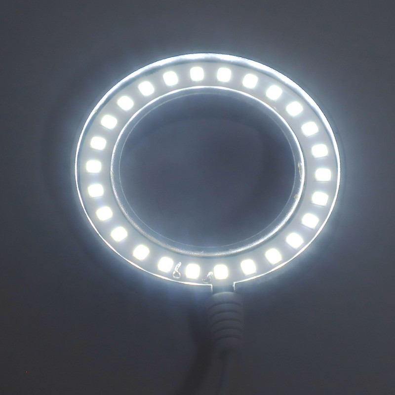 LED Ring Light Adjustable for Stereo Microscope Industrial Camera Imaging