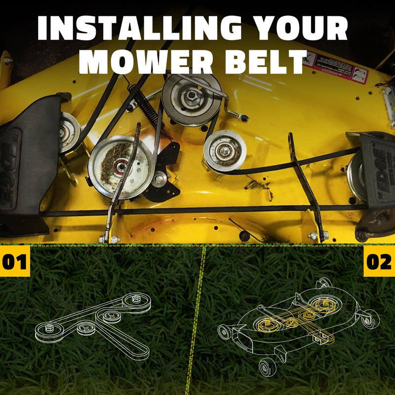 Beltchoice 954-05022A Deck Belt Replacement for 46" Mower Deck, Kevlar