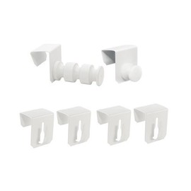 6er Set Deko Window Hook Clip Clamping Carrier Universal Window Hooks 20-23 mm White