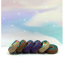 6 pcs Gyro Fidget Spinner - Stress Relief Fidget Toy - Stocking Stuffer - Assorted Colors Gyro Fidget Toy for Adults - Reduces Stress & Anxiety Toy-mac