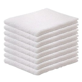 フェイスタオル 8枚 白 業務用 約34X83X0.1cm