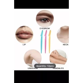Unbranded 12 Pcs Eyebrow Razor, Multipurpose Exfoliating Dermaplaning Tool for Eyebrow new
