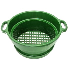 ASR Outdoor DEEP Stacking 1/2" Classifier Screen with Handles, Heavy Duty 5 Gallon Plastic Sifting Sieve