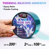 LET'S RESIN LET'S RESIN Resin Tape,2Inch Wide x 108FT Long Epoxy Tape,Thermal Adhesive Tape,High-Temperature Heat Insulation, Easy Peel, Release Resin Tape for Epoxy Resin Molding, River Tables,Remove Residue