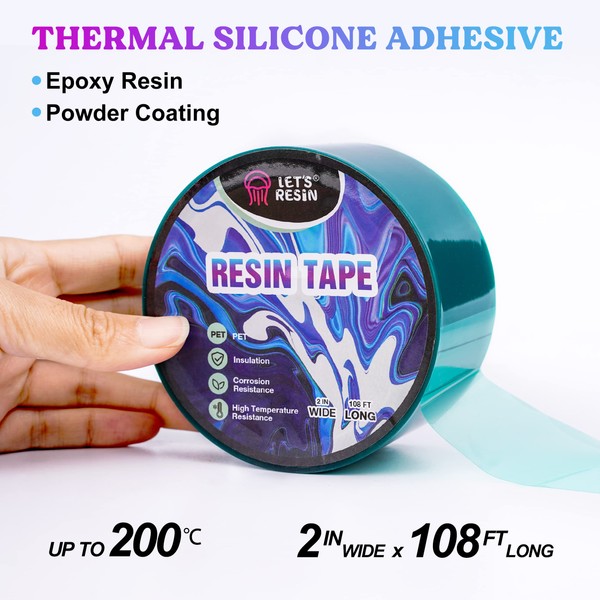 LET'S RESIN LET'S RESIN Resin Tape,2Inch Wide x 108FT Long